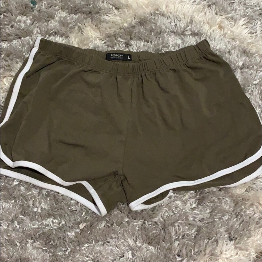 Green lounge shorts